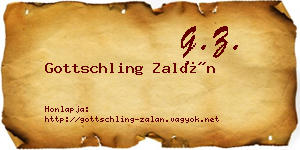 Gottschling Zalán névjegykártya